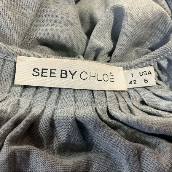 See By Chloe Soft Blue Mini Dress - Picture 9 of 11